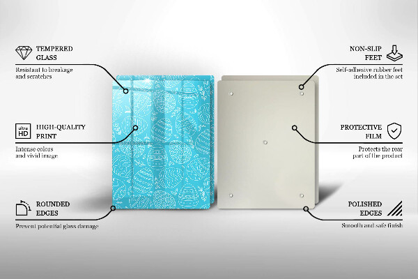 Skleněná deska za sporák Velikonoční téma