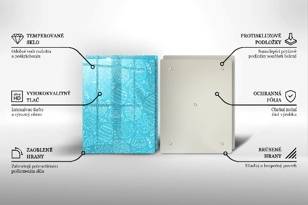 Skleněná deska za sporák Velikonoční téma