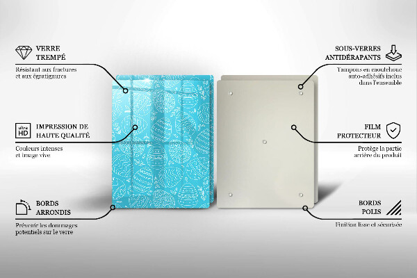 Skleněná deska za sporák Velikonoční téma