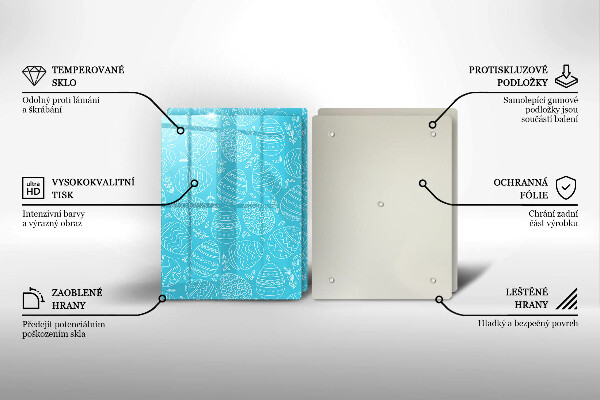 Skleněná deska za sporák Velikonoční téma