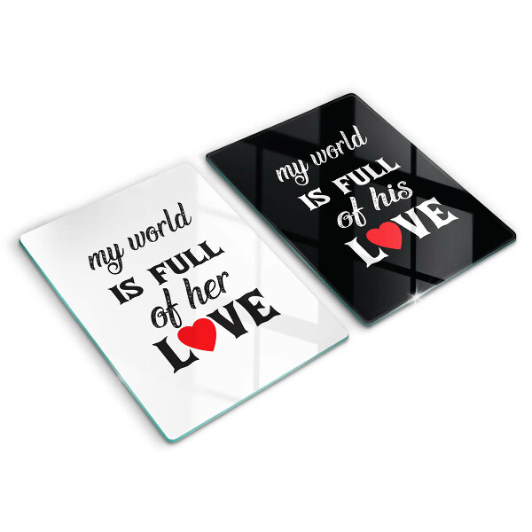 Skleněná deska za sporák Nápis věta