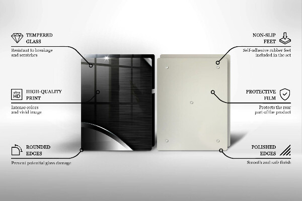 Skleněná deska za sporák Kovová abstrakce