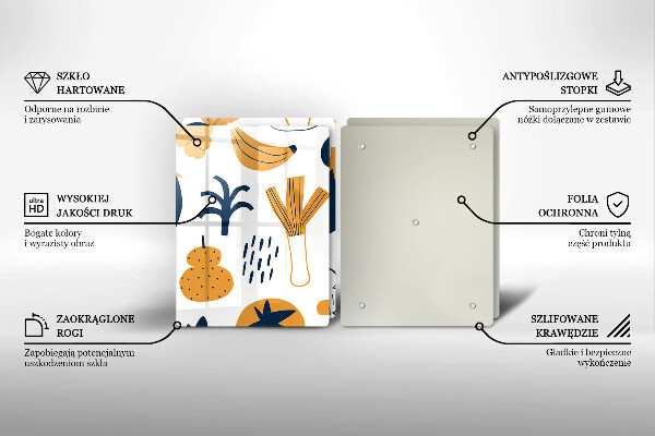 Skleněná deska za sporák Jídlo ilustrace