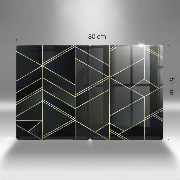 Skleněná deska za sporák Abstraktní trojúhelníky