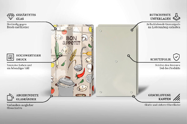 Skleněná deska za sporák Ilustrace kuchyně