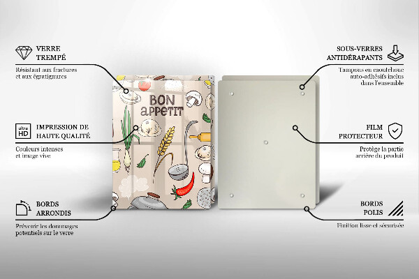 Skleněná deska za sporák Ilustrace kuchyně