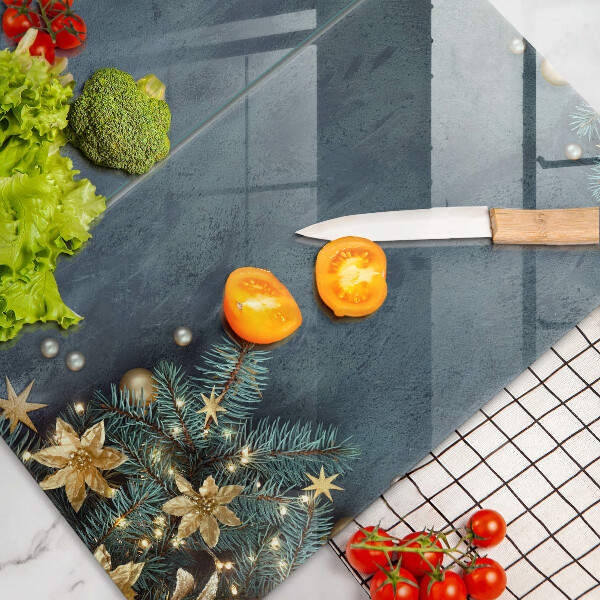 Skleněná deska za sporák Vánoční dekorace