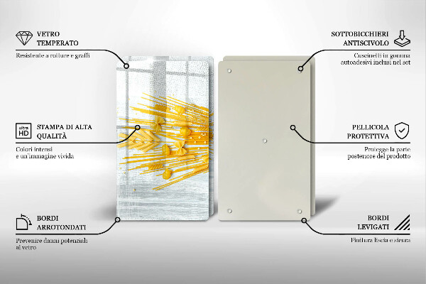 Skleněná deska za sporák Těstoviny