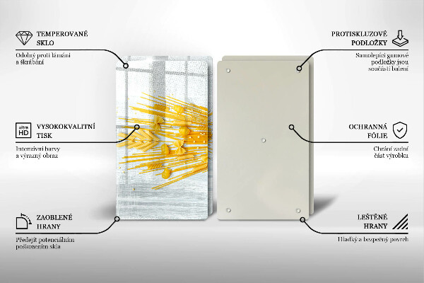 Skleněná deska za sporák Těstoviny