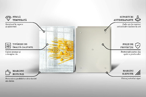 Skleněná deska za sporák Těstoviny