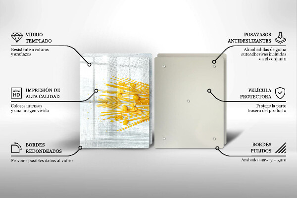 Skleněná deska za sporák Těstoviny