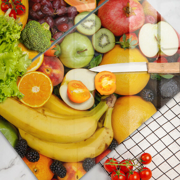 Skleněná deska za sporák Sbírka ovoce