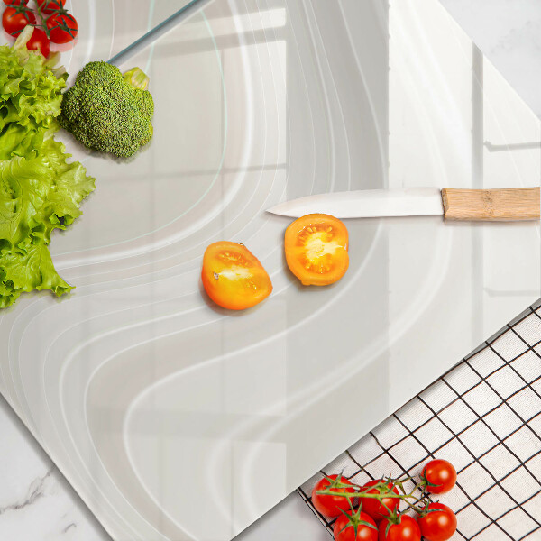 Skleněná deska za sporák Krémová textura