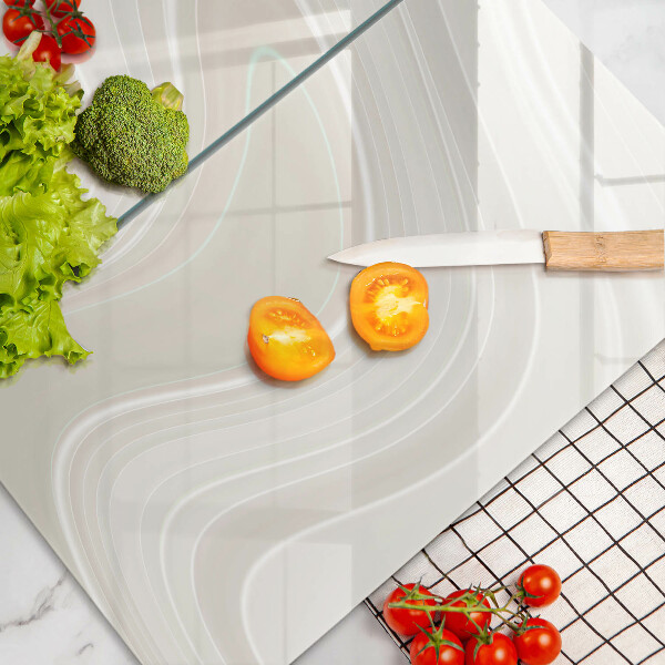 Skleněná deska za sporák Krémová textura