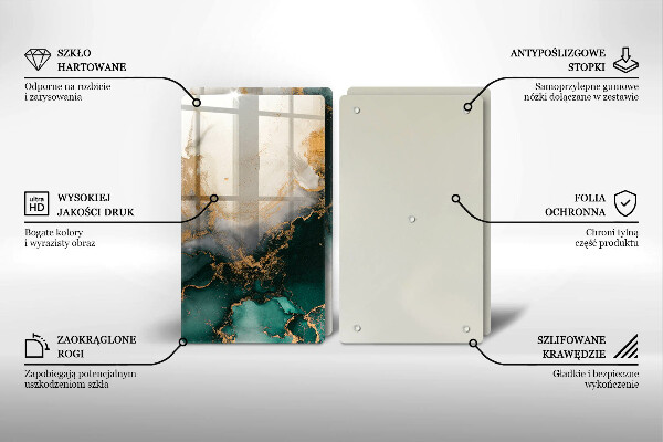 Skleněná deska za sporák Vícebarevný mramor