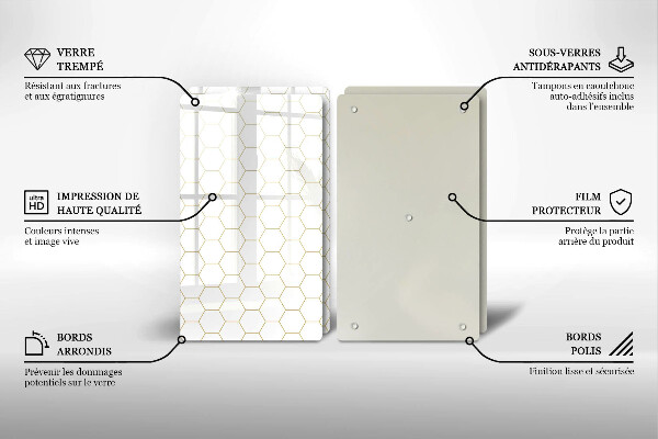 Skleněná deska za sporák Abstraktní vzory