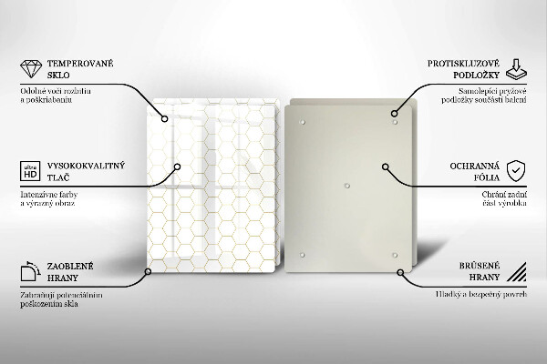 Skleněná deska za sporák Abstraktní vzory