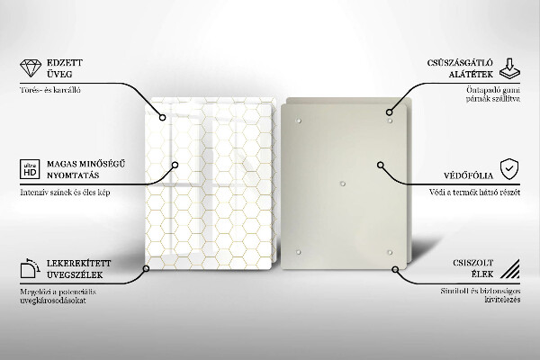 Skleněná deska za sporák Abstraktní vzory