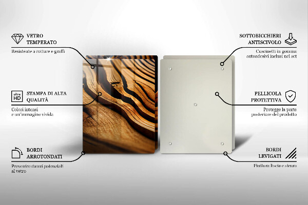 Skleněná deska za sporák Dřevěný pařez