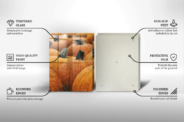 Skleněná deska za sporák Dýně