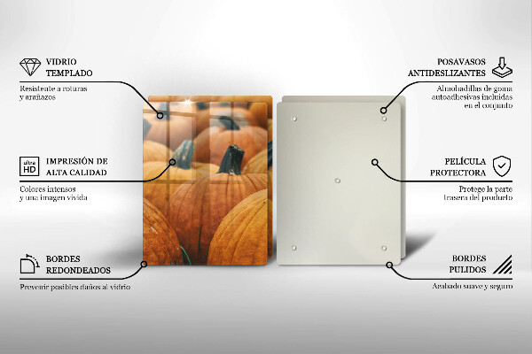 Skleněná deska za sporák Dýně