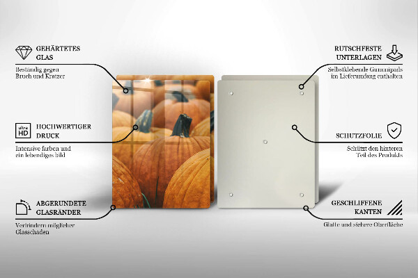 Skleněná deska za sporák Dýně