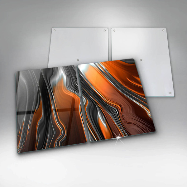 Skleněná deska za sporák Abstraktní vzor