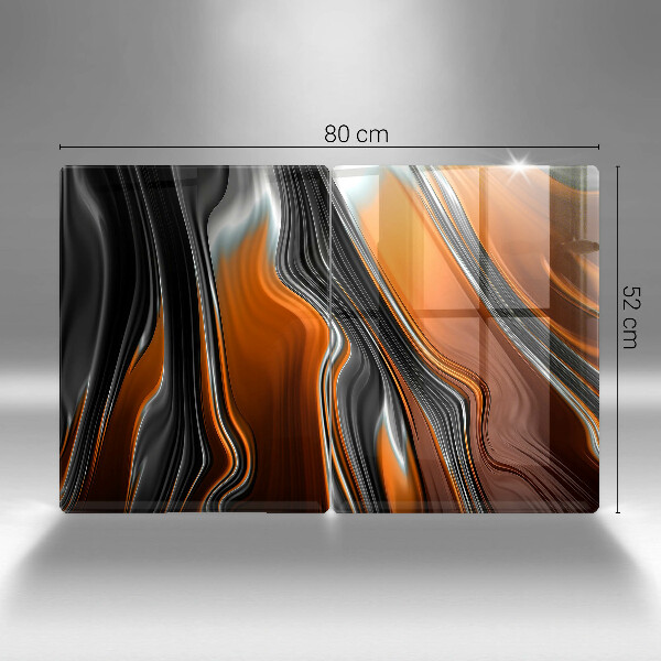 Skleněná deska za sporák Abstraktní vzor