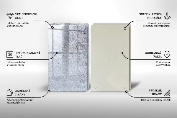 Skleněná deska za sporák Abstrakce