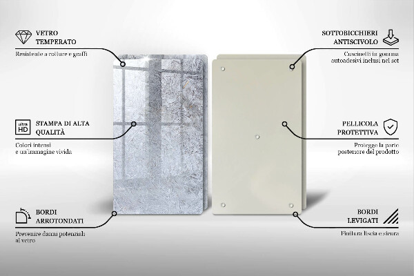 Skleněná deska za sporák Abstrakce