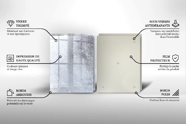 Skleněná deska za sporák Abstrakce