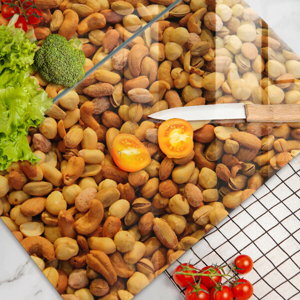 Skleněná deska za sporák Směs ořechů