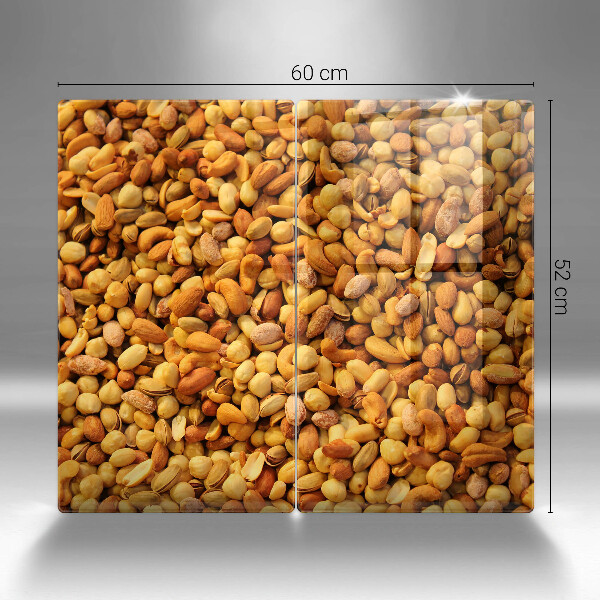 Skleněná deska za sporák Směs ořechů