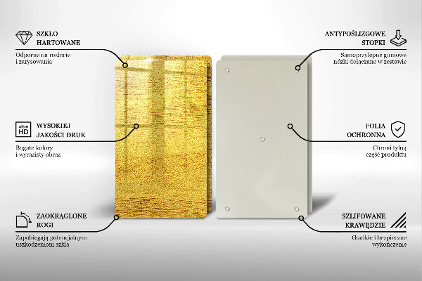 Skleněná deska za sporák Žlutá abstrakce