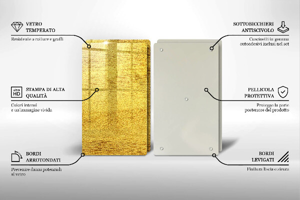 Skleněná deska za sporák Žlutá abstrakce