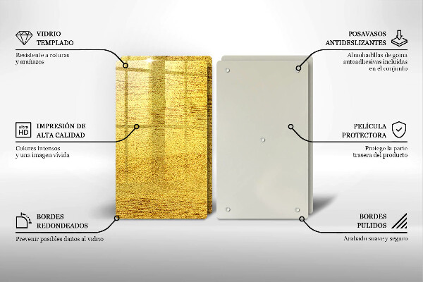 Skleněná deska za sporák Žlutá abstrakce