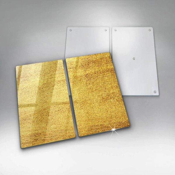 Skleněná deska za sporák Žlutá abstrakce