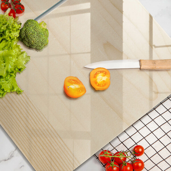 Skleněná deska za sporák Dřevěné prkno