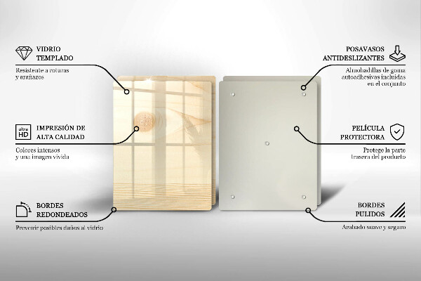 Skleněná deska za sporák Dřevěné prkno