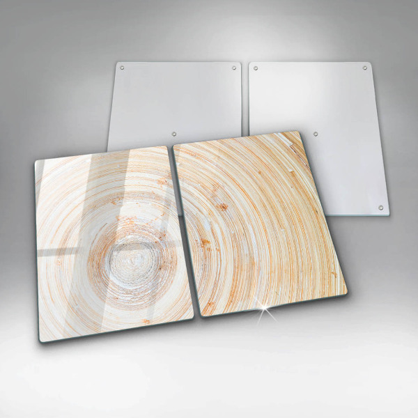 Skleněná deska za sporák Textura dřeva