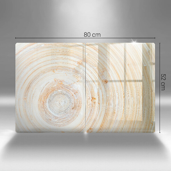 Skleněná deska za sporák Textura dřeva