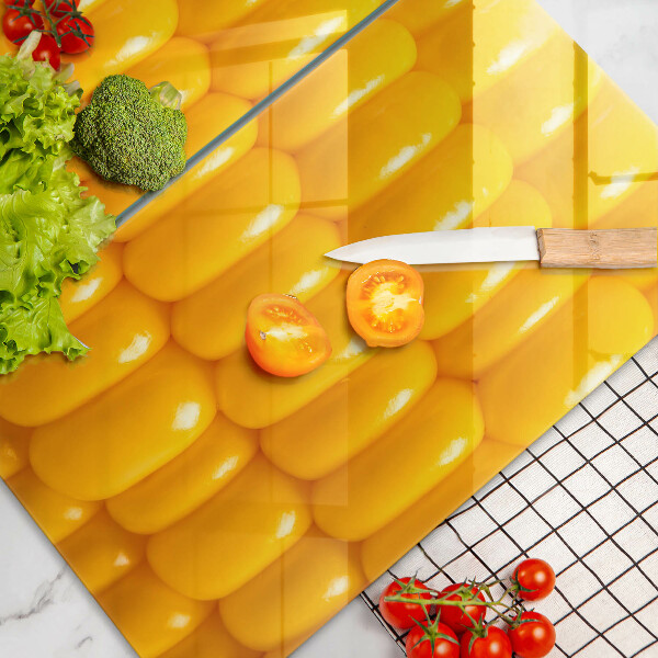 Skleněná deska za sporák Kukuřičná zrna