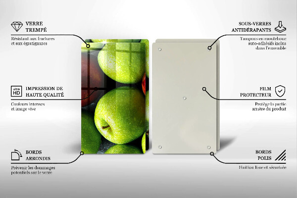 Skleněná deska za sporák Šťavnatá jablka