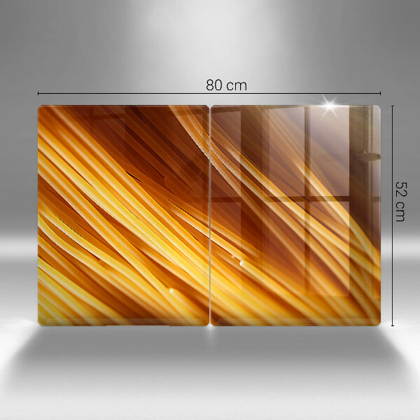 Skleněná deska za sporák Špagetové těstoviny