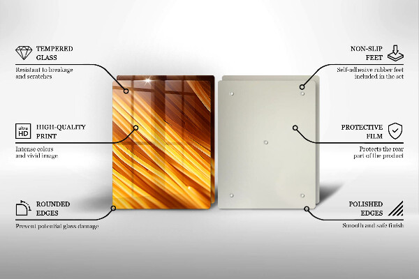 Skleněná deska za sporák Špagetové těstoviny