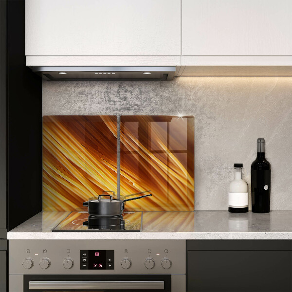 Skleněná deska za sporák Špagetové těstoviny