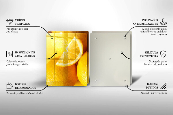 Skleněná deska za sporák Šťavnaté citrony