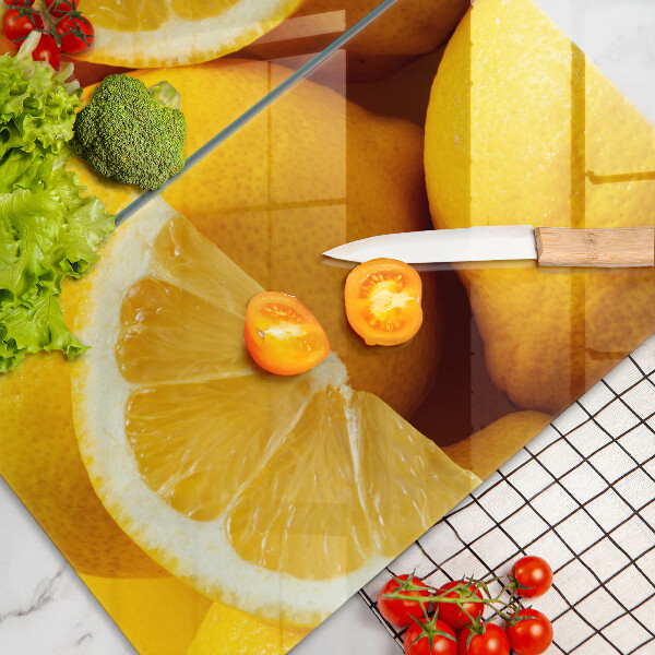 Skleněná deska za sporák Šťavnaté citrony