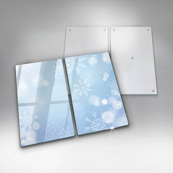 Skleněná deska za sporák Zimní textura