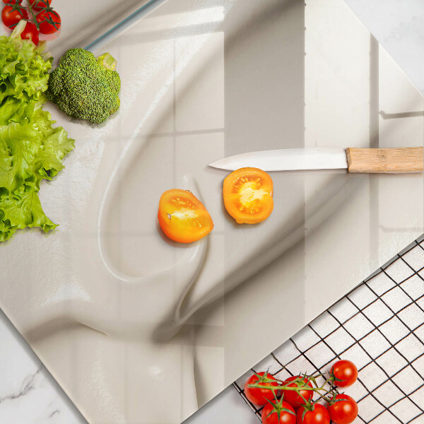 Skleněná deska za sporák Smetanová zmrzlina